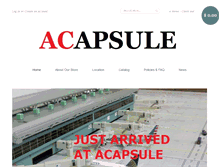 Tablet Screenshot of acapsule.com